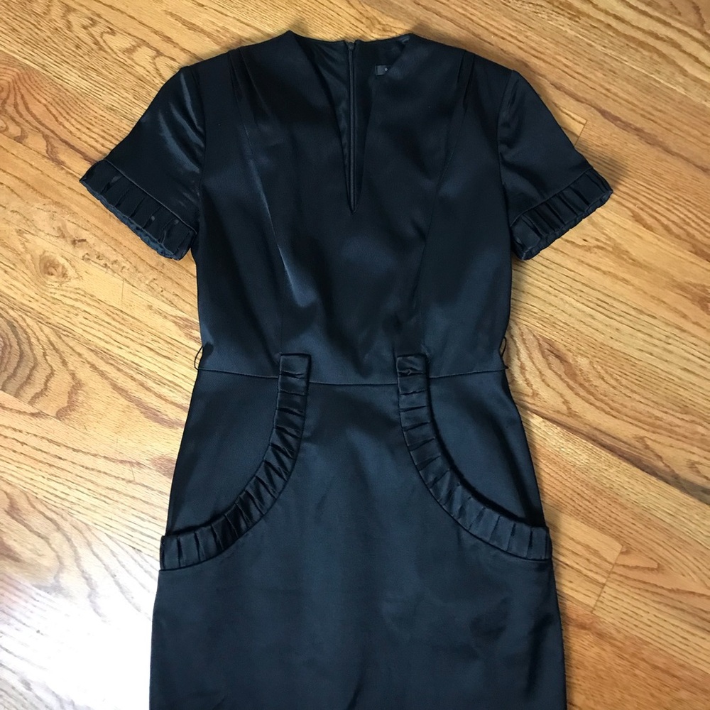 David Meister Black Short-sleeve Dress